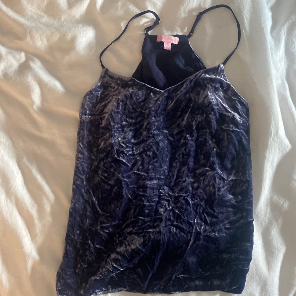 Lilly Pulitzer size small velvet tank top. Worn a handful of times.